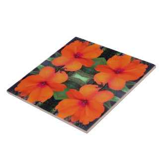 Carreau Motif de fleurs Impatiens