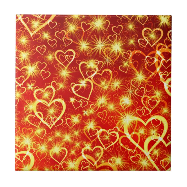 Carreau Motif de formes cardiaques-25622 (Devant)