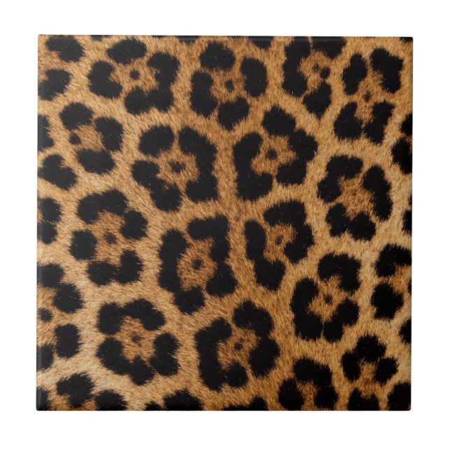 Carreau Motif de fourrure d'animal jaguar (Devant)