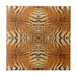 Carreau Motif de fourrure de tigre de Kaleidoscope