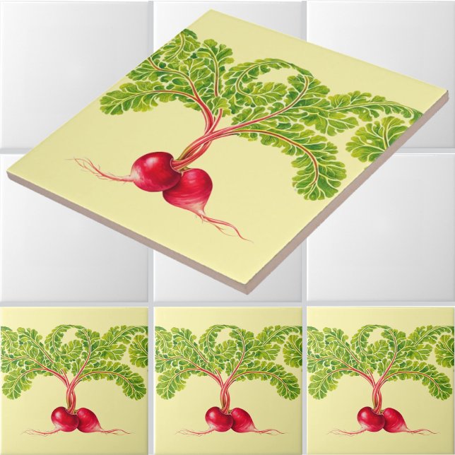 Carreau Motif de frise de radis de jardin (Créateur téléchargé)