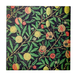 Carreau Motif de fruits vintage par William Morris