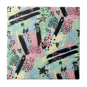 Carreau Motif de graffiti urbain coloré (12)