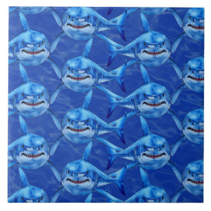 Carreau Motif de grand requin blanc 