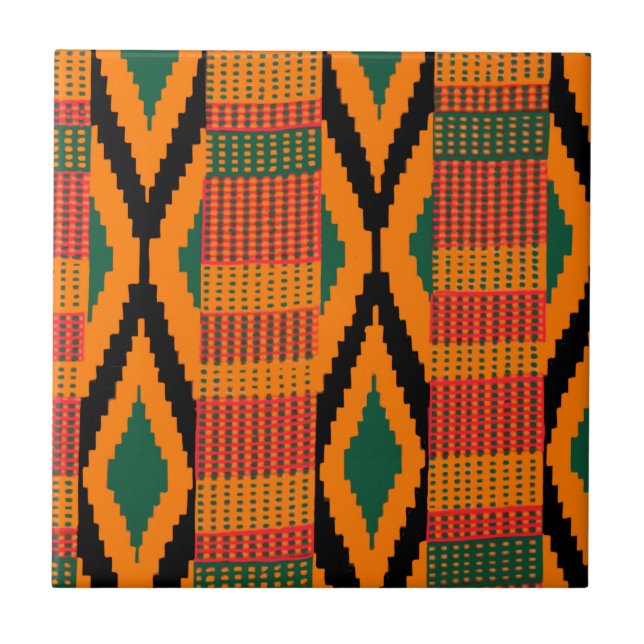 Carreau Motif de Kente (Devant)