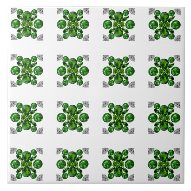Carreau Motif de la tortue verte (Devant)