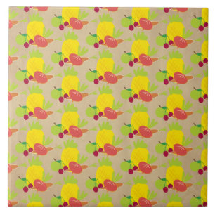 Carreau Motif de légumes rustiques