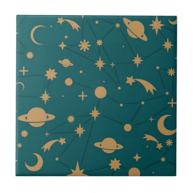 Carreau Motif de l'espace (Devant)