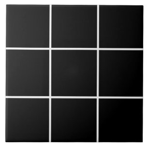 Carreau Motif de ligne de grille noir blanc