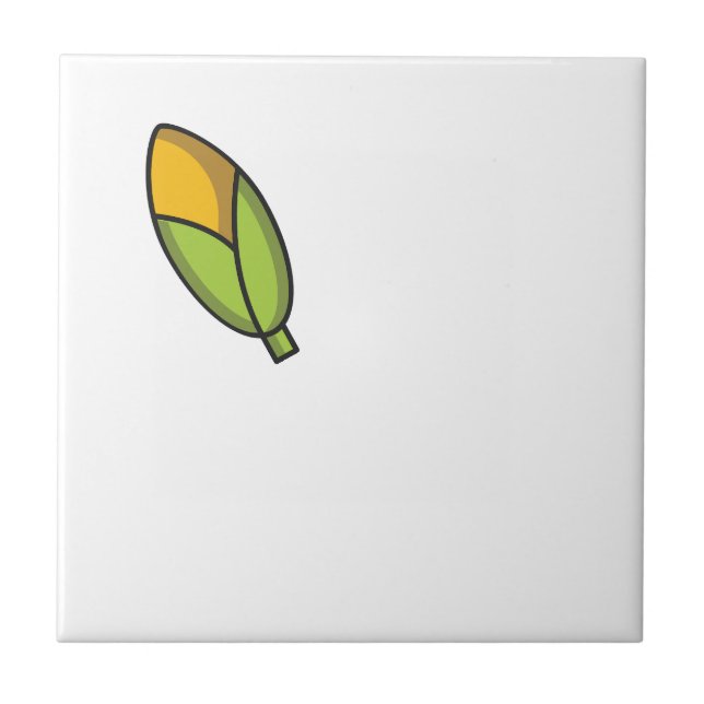 Carreau Motif de maïs aux légumes mignons (Devant)