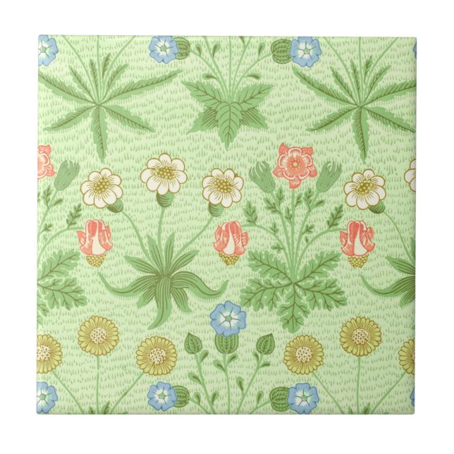 Carreau Motif de marguerite de William Morris (Devant)