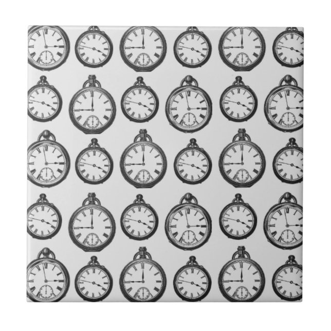 Carreau Motif de montres de poche vintage (Devant)