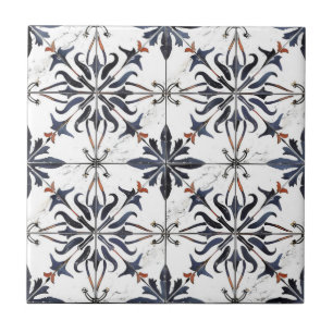 Carreau Motif de mosaïque complexe vintage