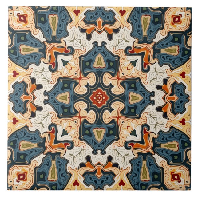 Carreau Motif de mosaïque géométrique3 (Devant)