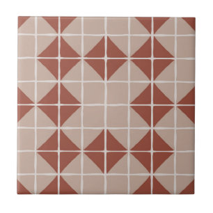 Carreau Motif de mosaïque géométrique maximaliste (en t