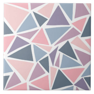Carreau Motif de mosaïque Pastel Triangles
