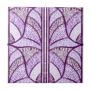 Carreau Motif de mosaïque pourpre méditerranéen