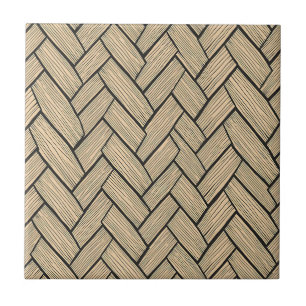 Carreau Motif de parquet en bois en chevron