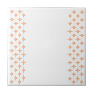 Carreau Motif de Peach Fuzz Rétro Étincelant Explosion Ste