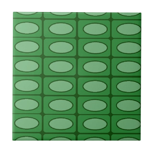 Carreau motif de peau d'alligator vert (Devant)