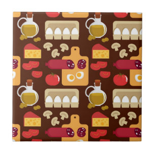 Carreau Motif de pizza