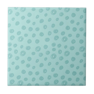 Carreau Motif de points sarcelle