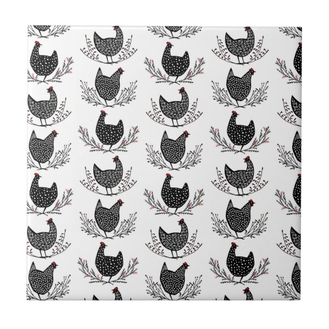 Carreau Motif de poulet sans soudure (Devant)