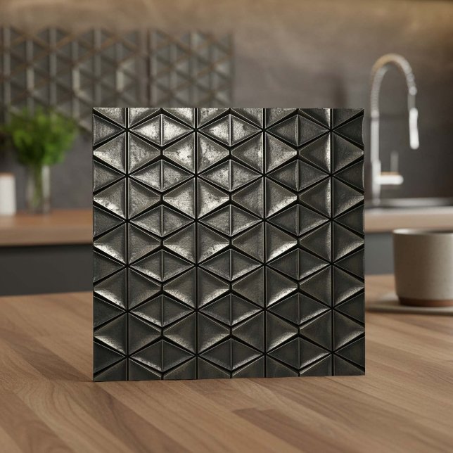 Carreau Motif de pyramide en fer industriel #1 ID1227 (Créateur téléchargé)
