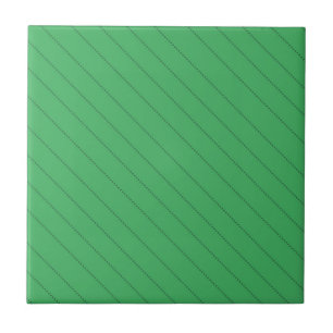 Carreau Motif de rayure diagonale verte