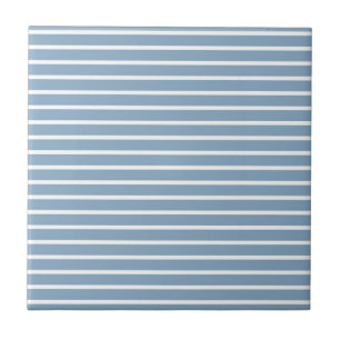 Carreau Motif de rayure horizontale bleue