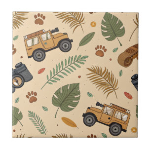 Carreau Motif de road trip vintage (3)