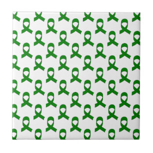 Carreau Motif de ruban vert