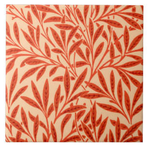 Carreau Motif de saule de William Morris, mandarine