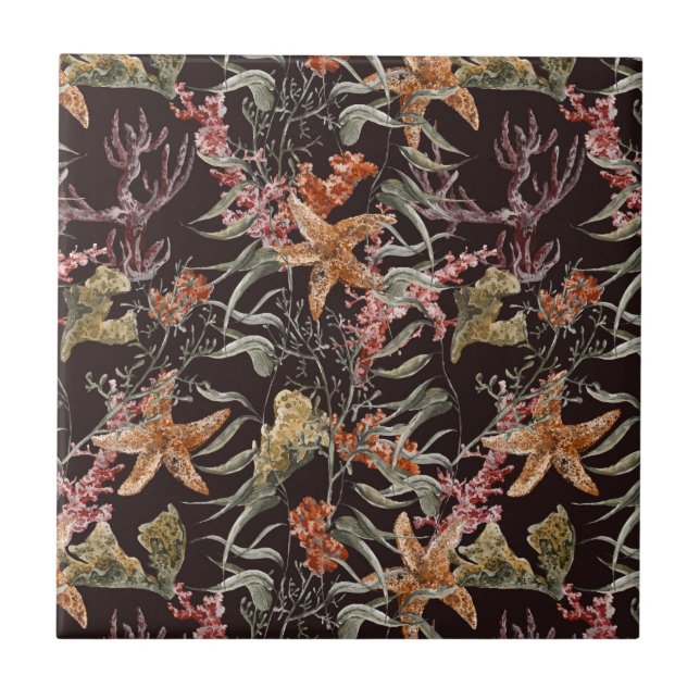 Carreau Motif de Shabby Sea Life (Devant)