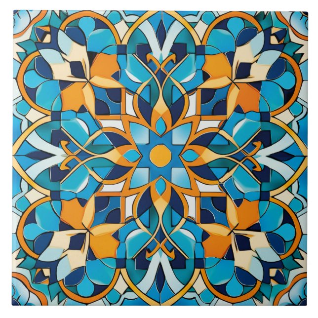 Carreau motif de style cool marocain (Devant)