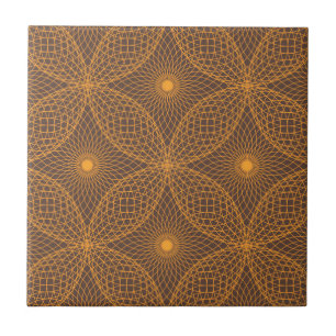 Carreau Motif de style mandala, décoratif, chic, abstrait