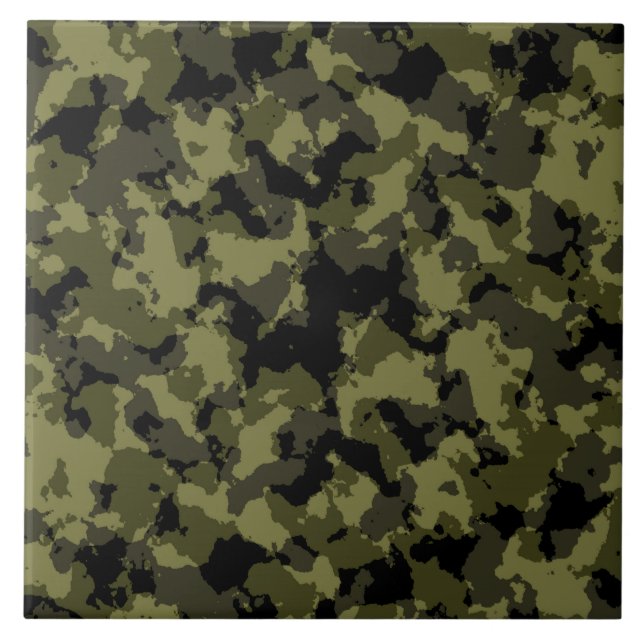 Carreau Motif de style militaire camouflage (Devant)