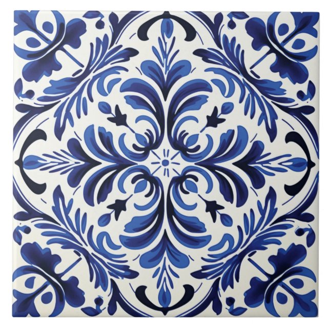 Carreau Motif de style portugais (Devant)