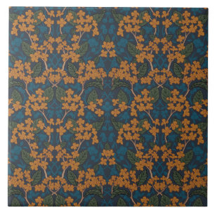 Carreau Motif de style William Morris d'automne