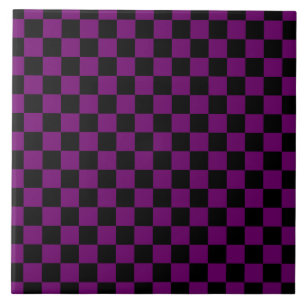 Carreau Motif de tableau de bord À damiers couleur violet