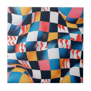 Carreau Motif de tableau de bord d'ondulation 3D dynamique