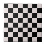 Carreau Motif de tableau de bord noir rétro<br><div class="desc">Cool frais à damiers design motif, décoration de design d'intérieur moderne pour la maison, salon, chambre de pépinière, chambre pour enfants. à damiers rideaux colorés, tapis, téléphone. à damiers les années 70 et les années 60 tendances design idée. Vérificateurs en noir et blanc</div>