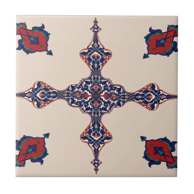 Carreau Motif de tapis de Perse (Devant)