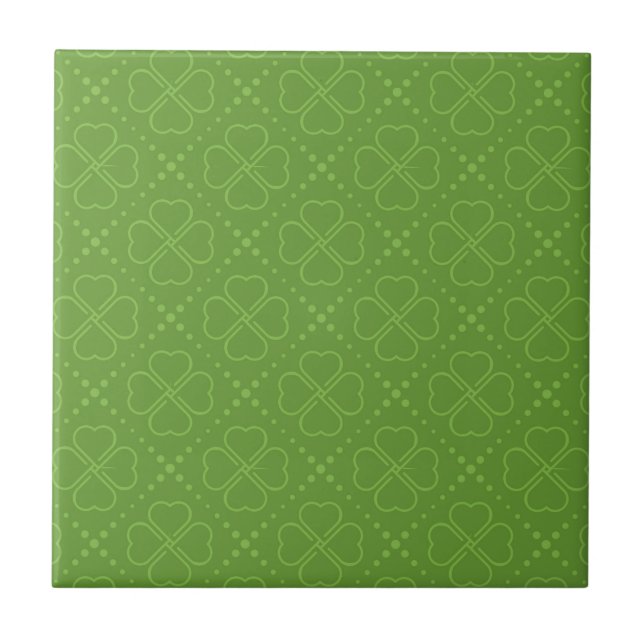 Carreau Motif de trèfle de coeur (Devant)
