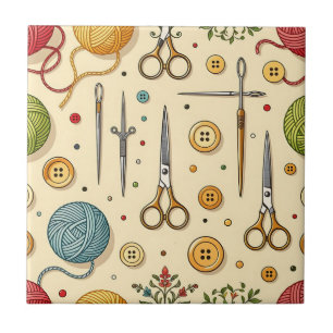 Carreau Motif de tricot crochet outils de couture