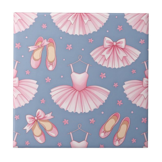 Carreau Motif de tutu de ballet rose (Devant)
