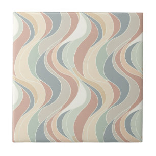 Carreau Motif de vague abstrait