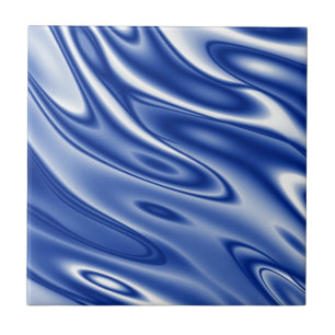 Carreau Motif de vagues bleu