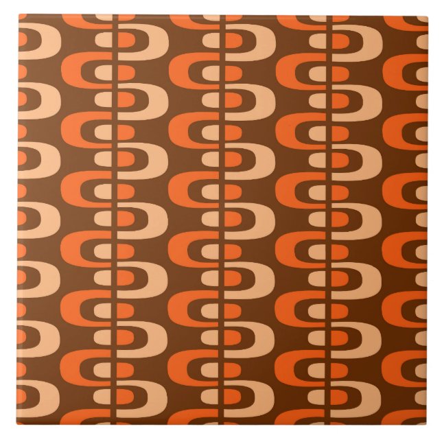 Carreau Motif de Zipper atomique moderne du milieu du sièc (Devant)