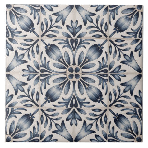 Carreau Motif Delft Bleu Hollandais